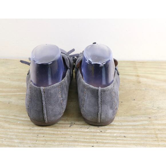 Born Shoes Womens 9 Gray Suede McGee Tassel Slip On Loafers Flats - Picture 3 of 7